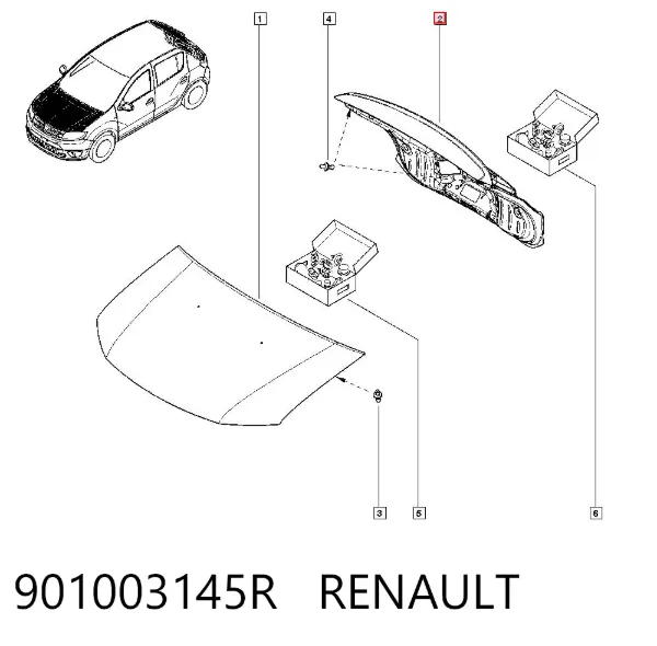 Puerta trasera 901003145R Renault (RVI)