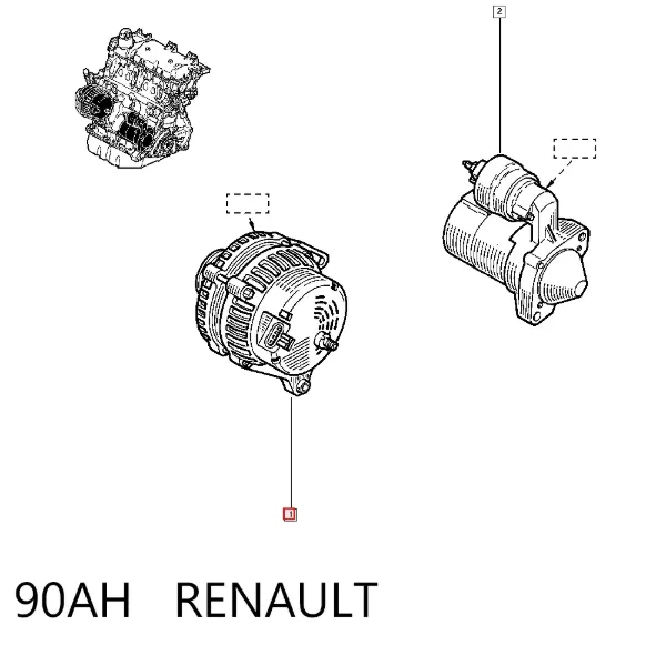 Alternador 90AH Renault (RVI)