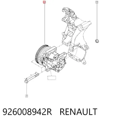Compresor de aire acondicionado RENAULT 926008942R