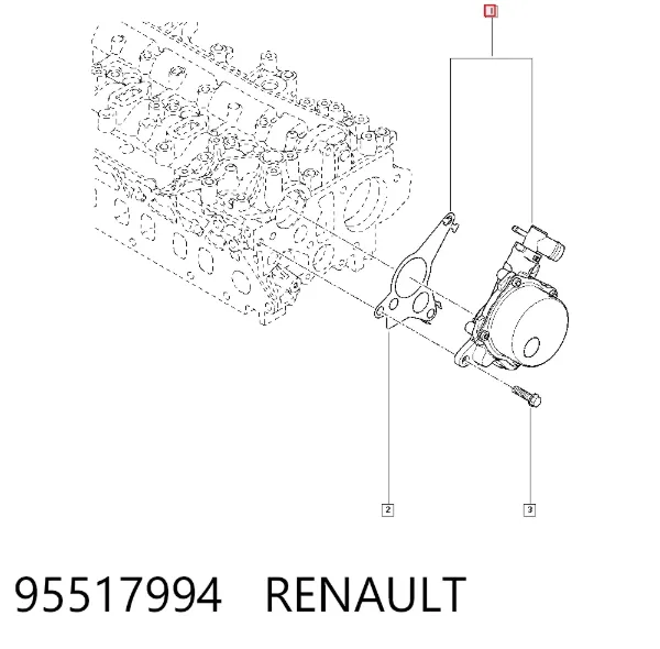 Bomba de vacío 95517994 Renault (RVI)