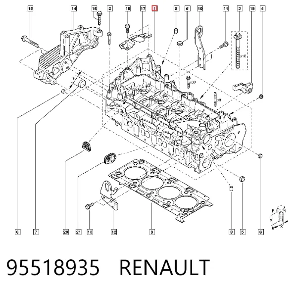 Culata 95518935 Renault (RVI)