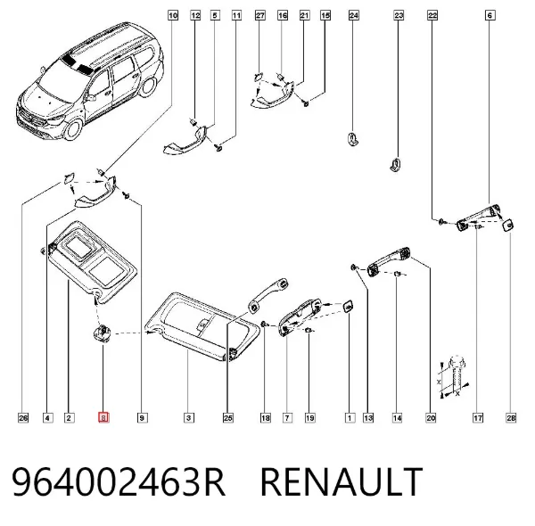Parasol 964002463R Renault (RVI)