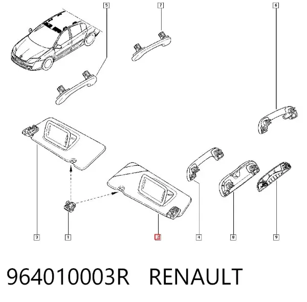 Parasol 964010003R Renault (RVI)