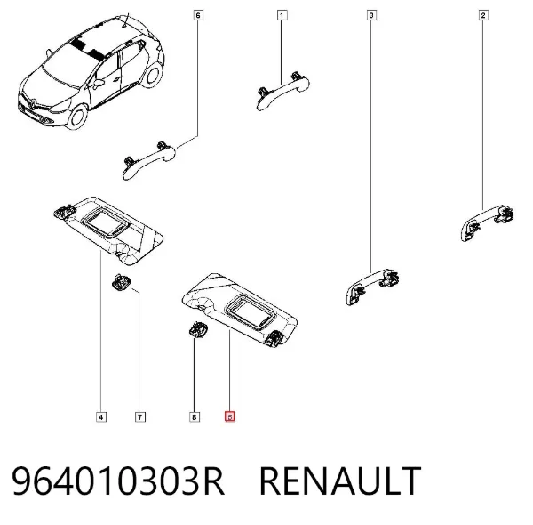 Parasol 964010303R Renault (RVI)