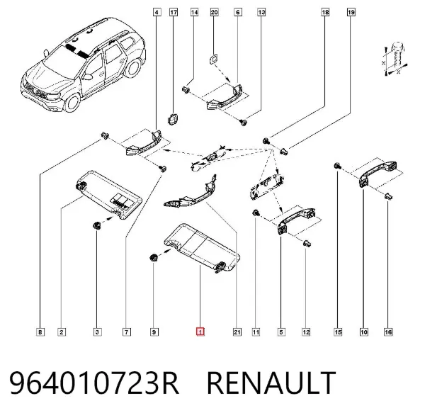 Parasol Renault SANDERO II STEPWAY
