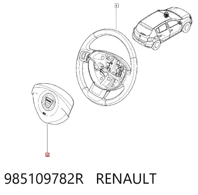 Airbag del conductor RENAULT 985109782R
