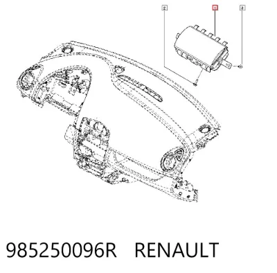Airbag del pasajero RENAULT 985250096R