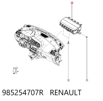 Airbag del pasajero RENAULT 985254707R