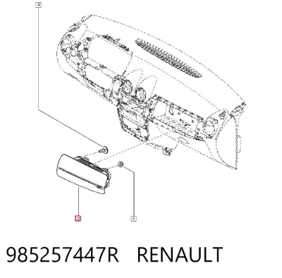Airbag del pasajero RENAULT 985257447R