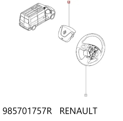 Airbag del conductor RENAULT 985701757R