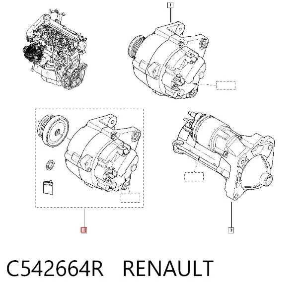 Alternador C542664R Renault (RVI)