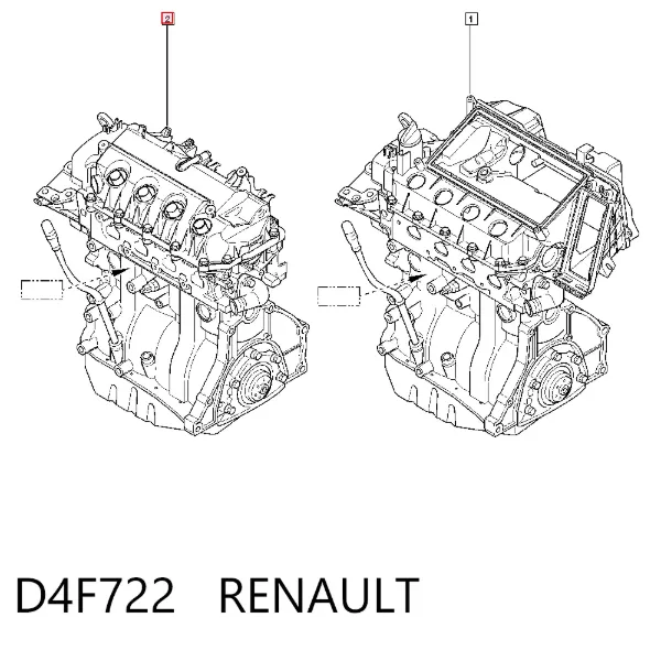Motor completo D4F722 Renault (RVI)