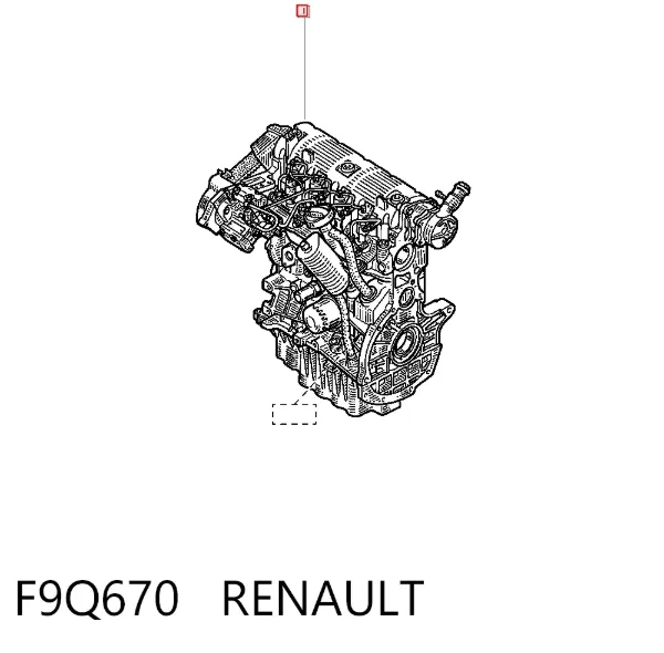 Motor completo F9Q670 Renault (RVI)
