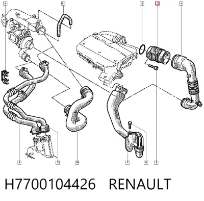 Sensor de flujo de masa de aire RENAULT H7700104426