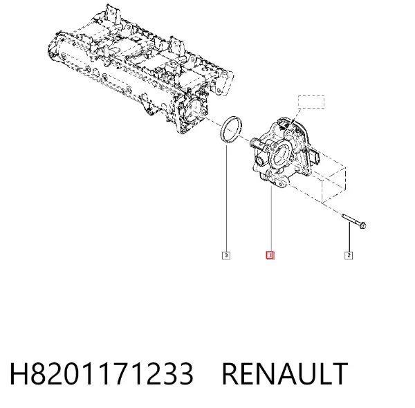 Cuerpo de mariposa H8201171233 Renault (RVI)
