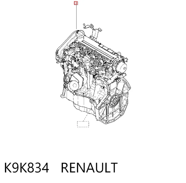 Motor completo K9K834 Renault (RVI)