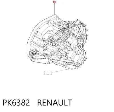Caja de cambios manual completa RENAULT PK6382
