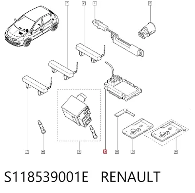 Cerradura de encendido RENAULT S118539001E