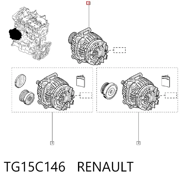 Alternador TG15C146 Renault (RVI)