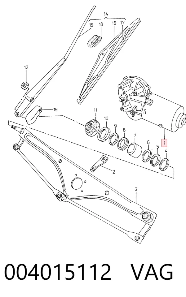 Motor limpiaparabrisas Skoda Felicia I