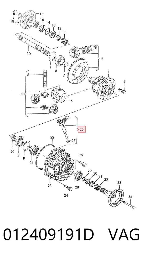 Sensor de velocidad 012409191D VAG