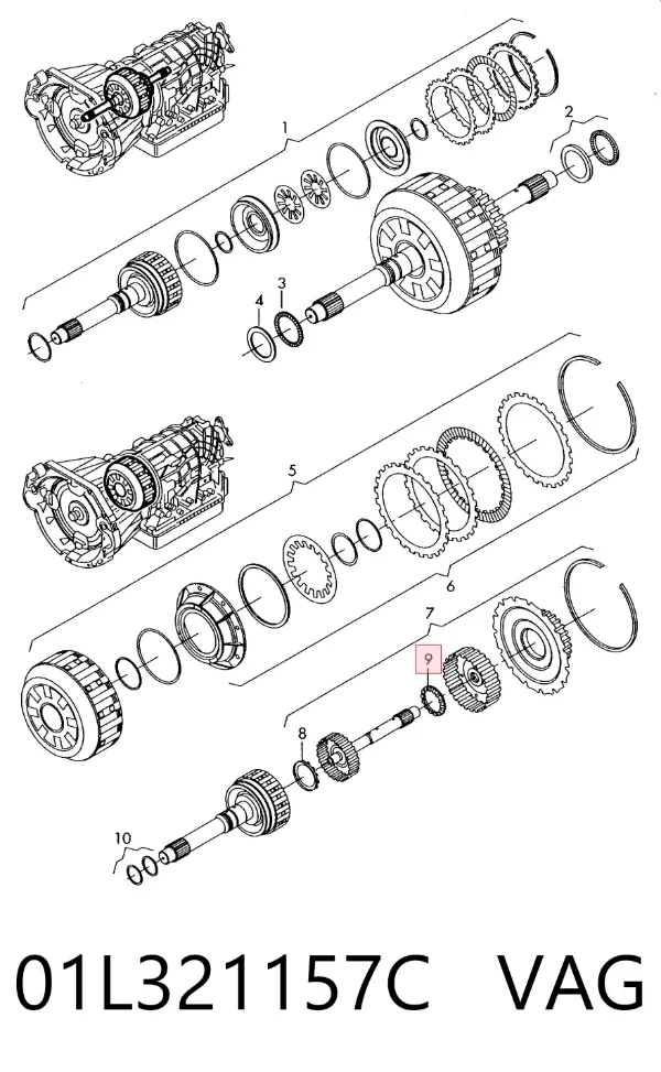 Rodamiento caja de cambios Audi A8 D3