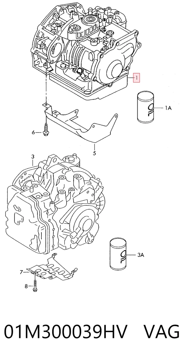Caja de cambios automática Audi A3 8L1
