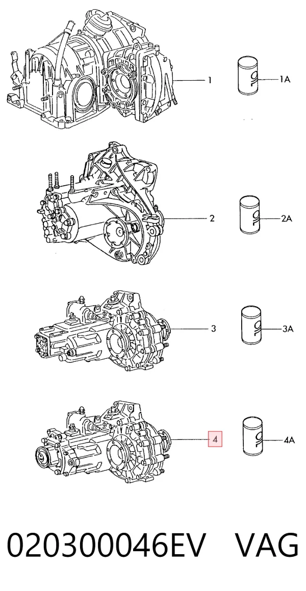 Caja de cambios Volkswagen Jetta II