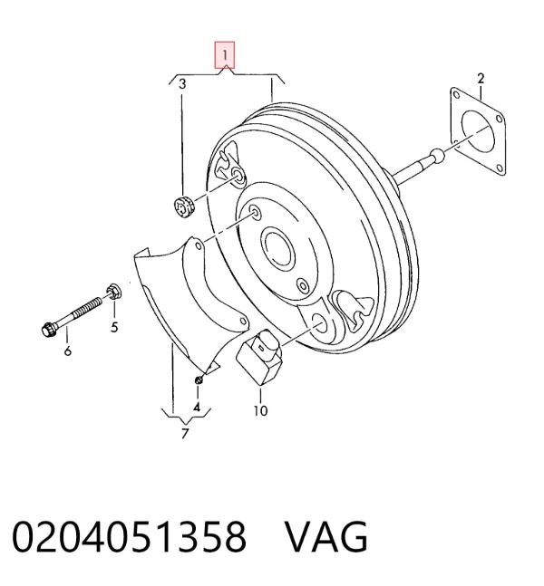 Servofreno 0204051358 VAG