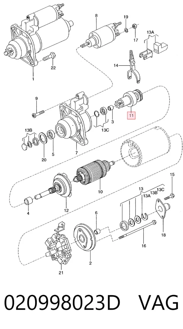 Bendix 020998023D VAG