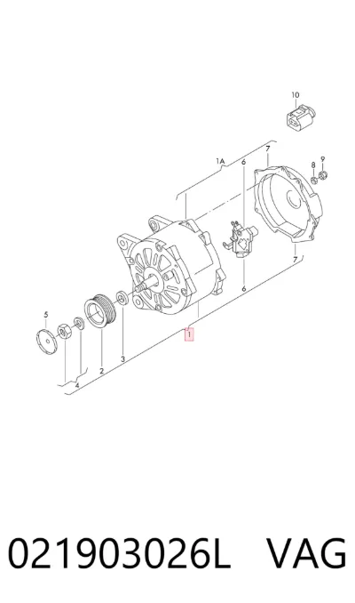 Alternador VAG 021903026L