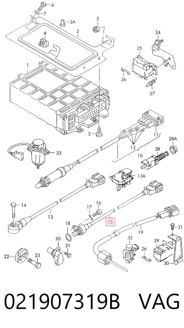 Sensor de cigüeñal 021907319B VAG