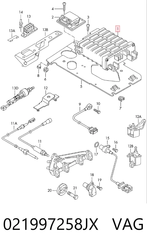 ECU 021997258JX VAG