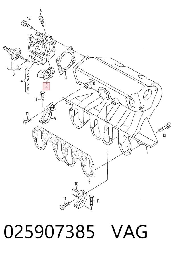 Sensor TPS 025907385 VAG