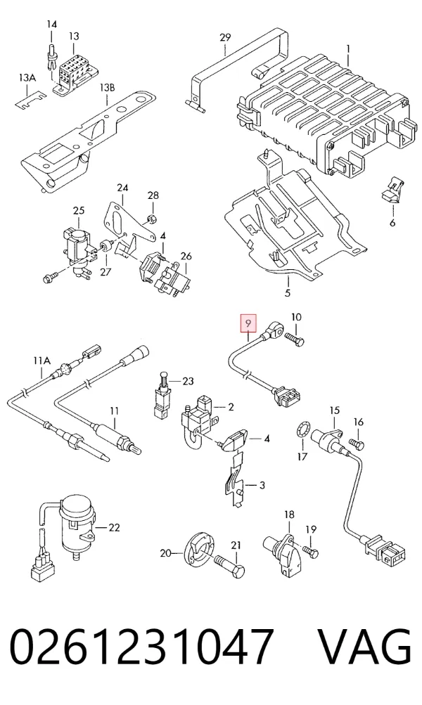 Sensor de detonacion 0261231047 VAG
