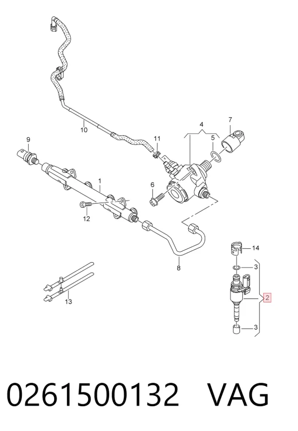 Inyector 0261500132 VAG