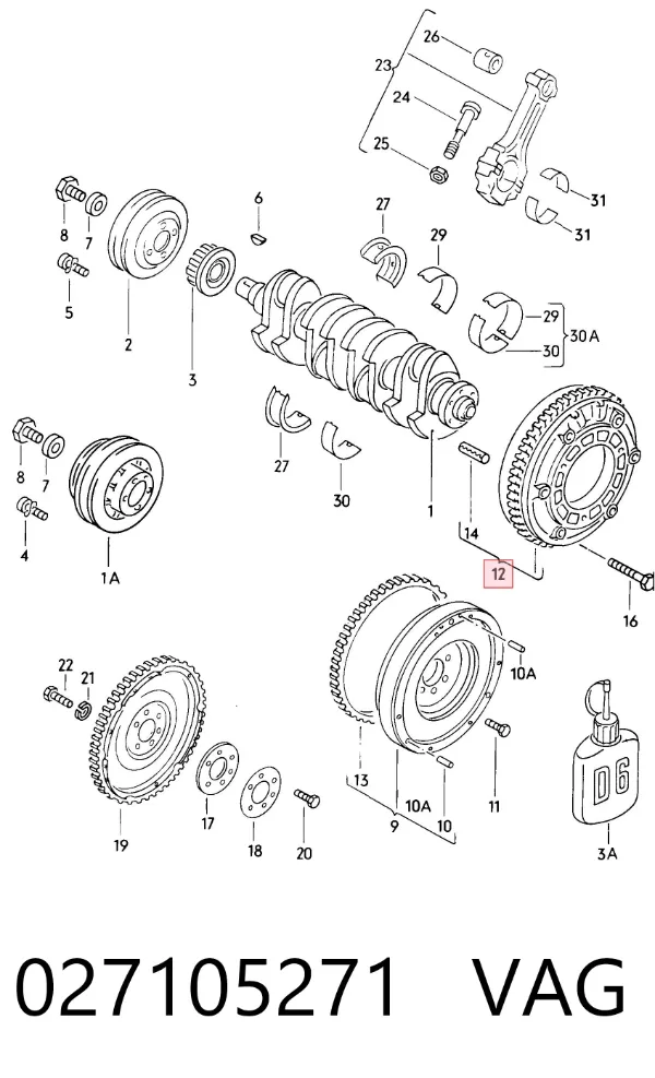Volante motor Volkswagen Caddy I