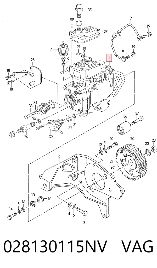 Bomba inyectora Audi 80 B4
