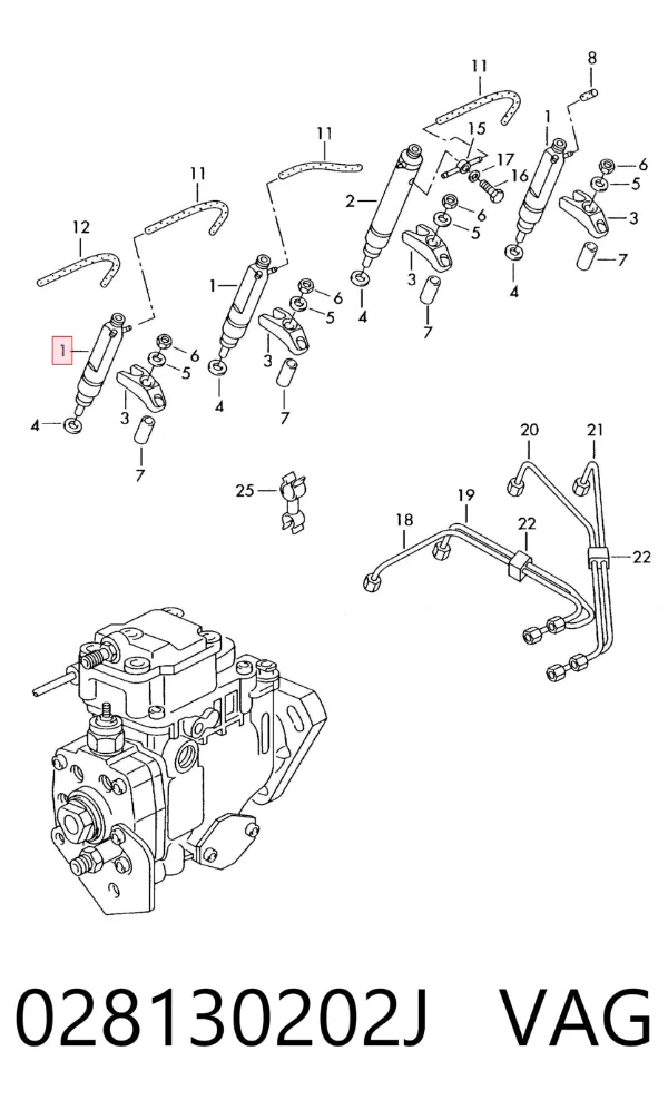 Inyector 0432193702 Bosch