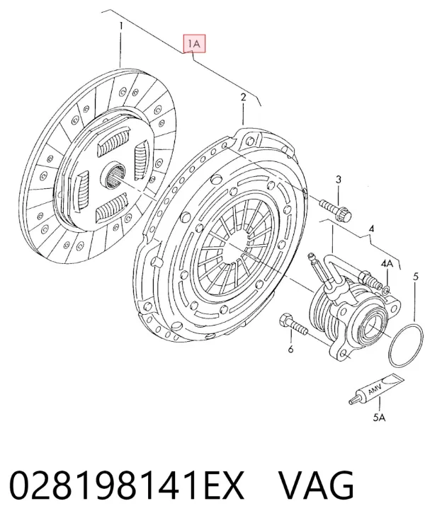 Embrague 028198141EX VAG