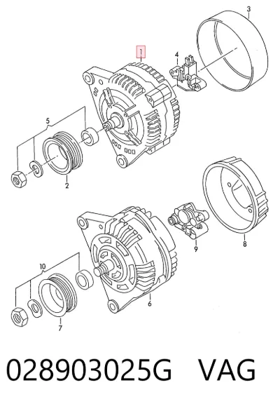 Alternador VAG 028903025G