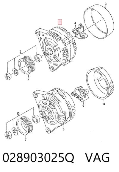 Alternador VAG 028903025Q