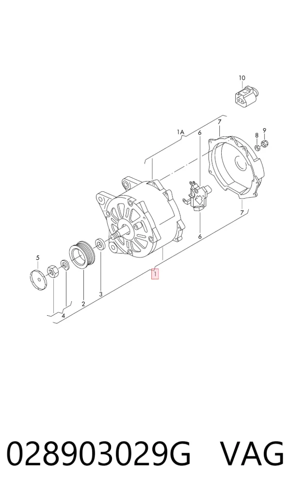 Alternador 028903029G VAG