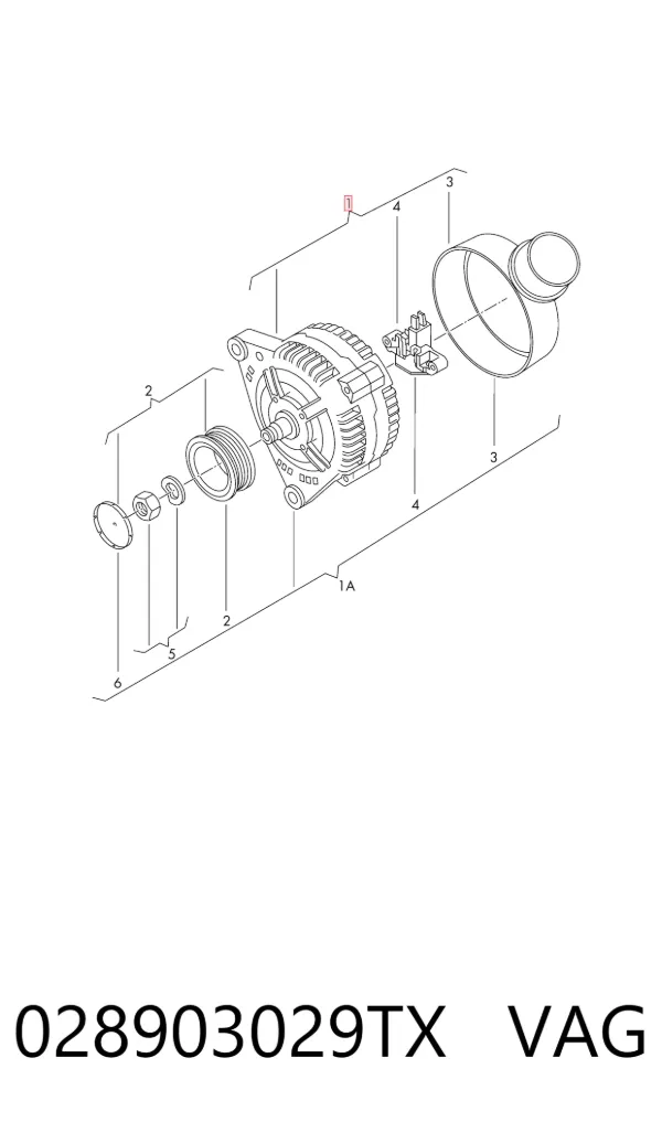 Alternador 028903029TX VAG