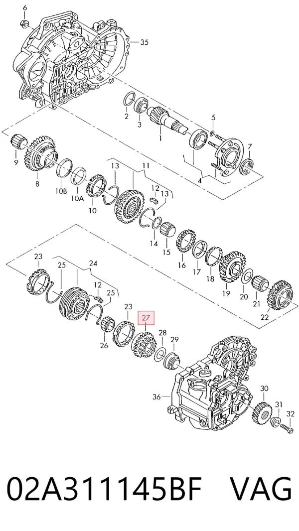  02A311145BF VAG