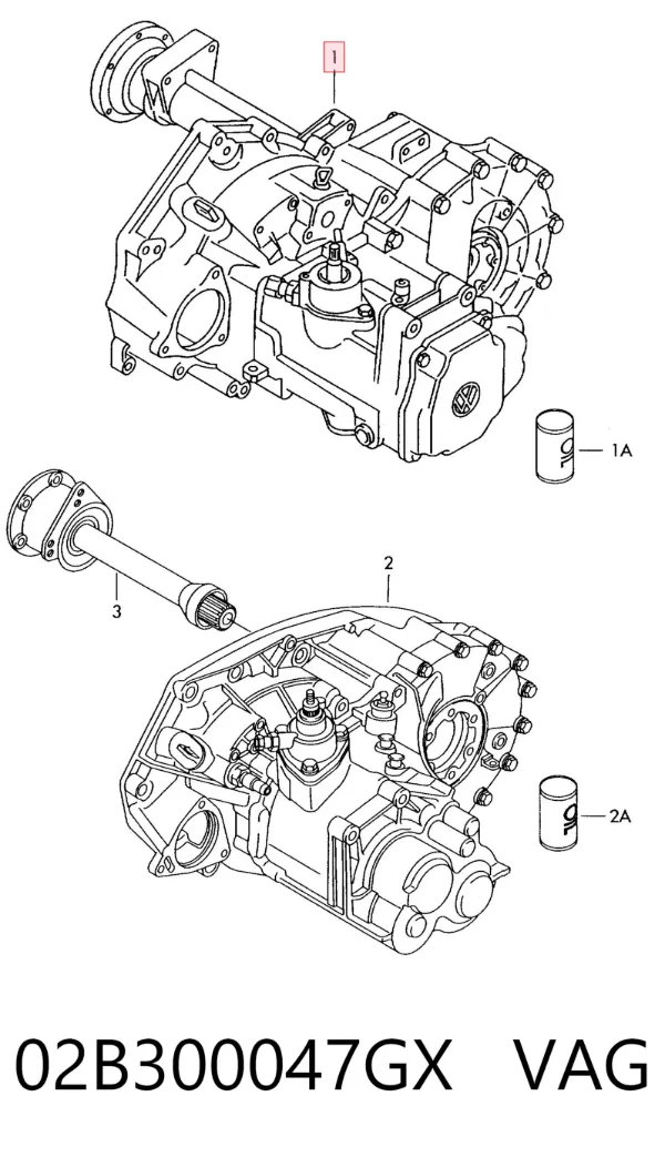 Caja de cambios 02B300047GX VAG
