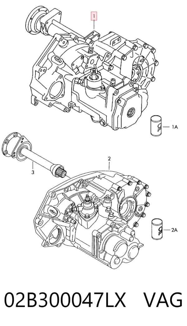 Caja de cambios 02B300047LX VAG