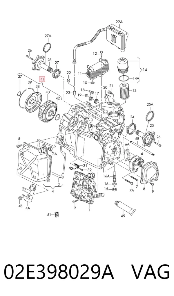 Convertidor de par 02E398029A VAG