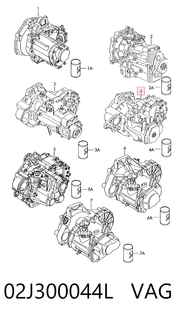Caja de cambios Audi A3 8L1