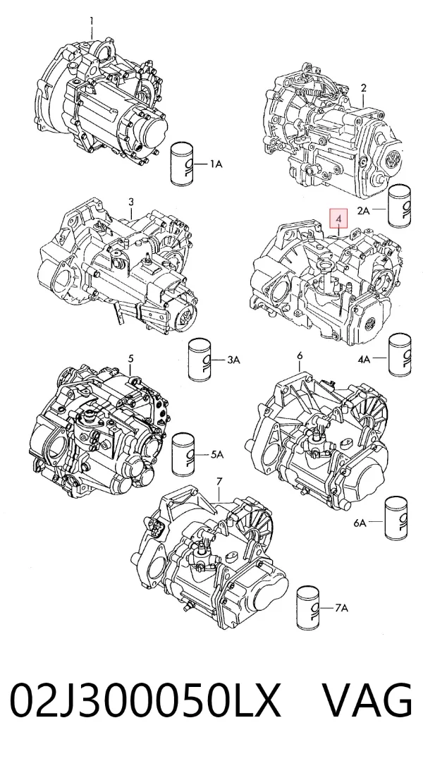 Caja de cambios Audi A2 8Z0